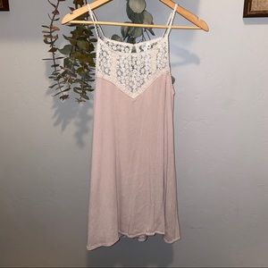 High Neck Mini Dress